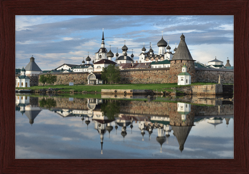 Fortress Wall and Domes of the Cathedrals of the Solovetsky Monastery - Great Pictures Framed