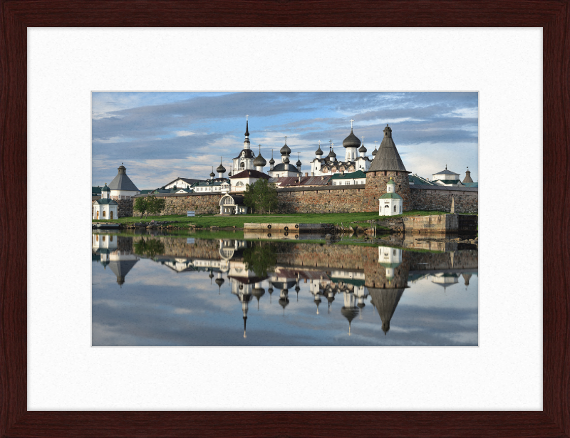 Fortress Wall and Domes of the Cathedrals of the Solovetsky Monastery - Great Pictures Framed