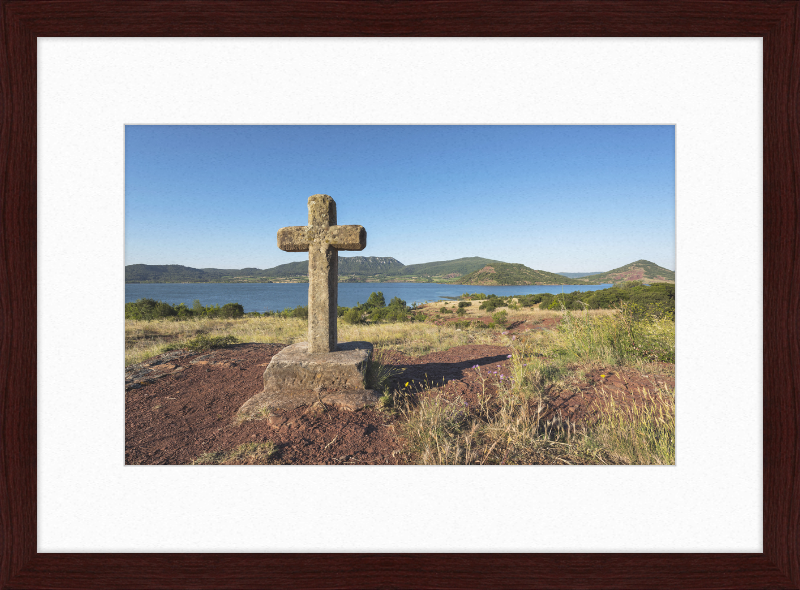 The Wooden Cross at Salagou Lake - Great Pictures Framed