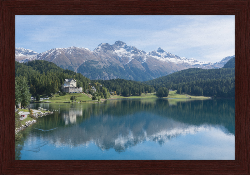 Sankt Moritz Lake Piz Muragl - Great Pictures Framed
