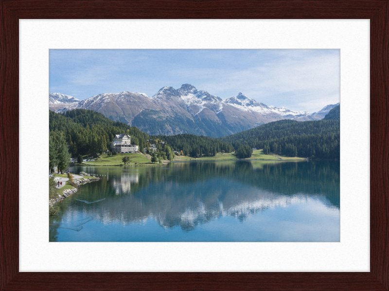 Sankt Moritz Lake Piz Muragl - Great Pictures Framed