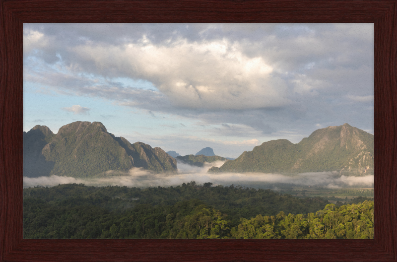 View from Mount Nam Xay, Vang Vieng, Laos - Great Pictures Framed