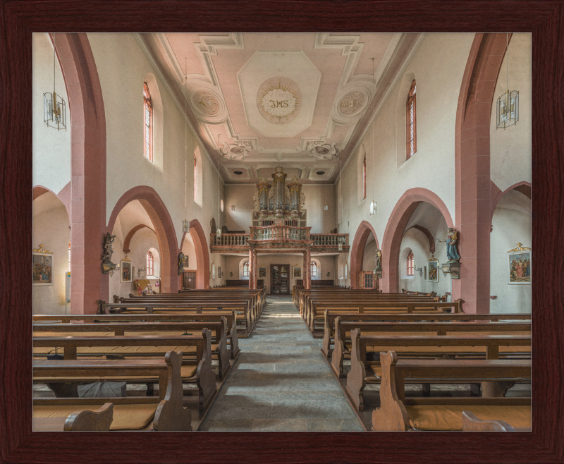 Mariä Geburt, Höchberg, Nave and Organ - Great Pictures Framed