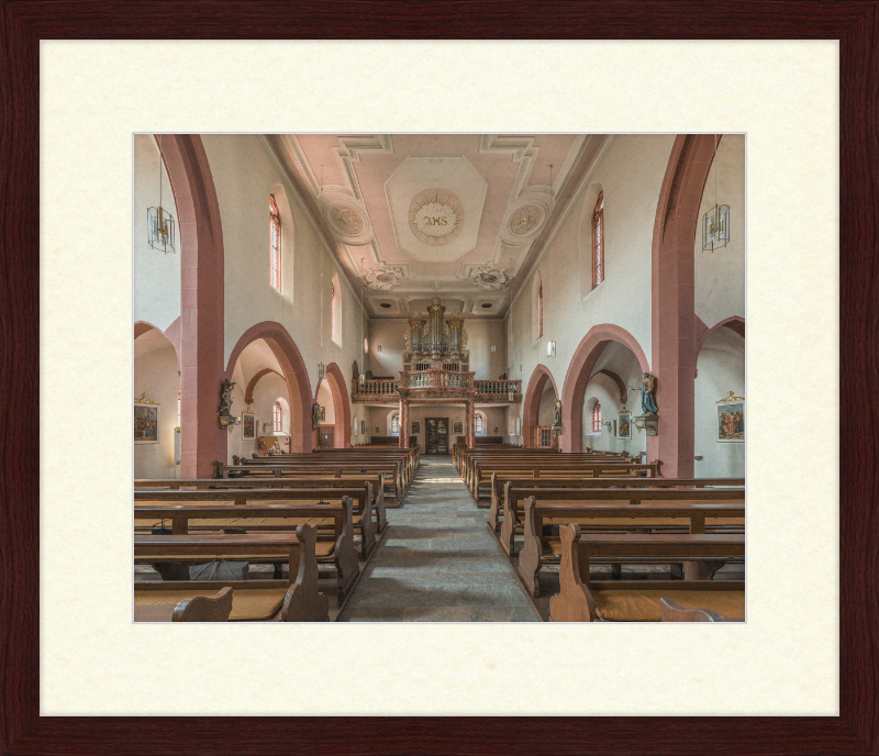 Mariä Geburt, Höchberg, Nave and Organ - Great Pictures Framed