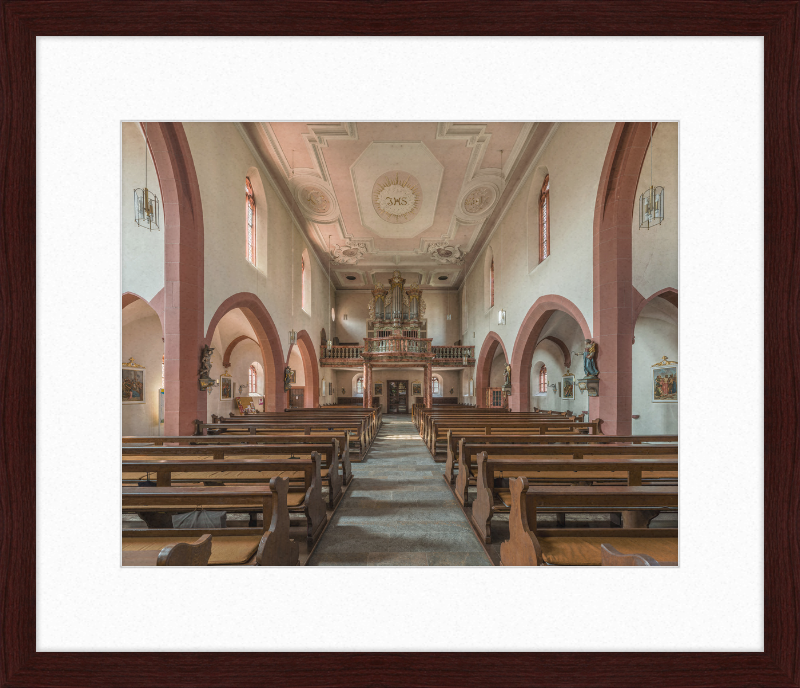 Mariä Geburt, Höchberg, Nave and Organ - Great Pictures Framed