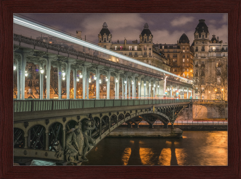 Pont de Bir-Hakeim and View on the 16th Arrondissement of Paris - Great Pictures Framed