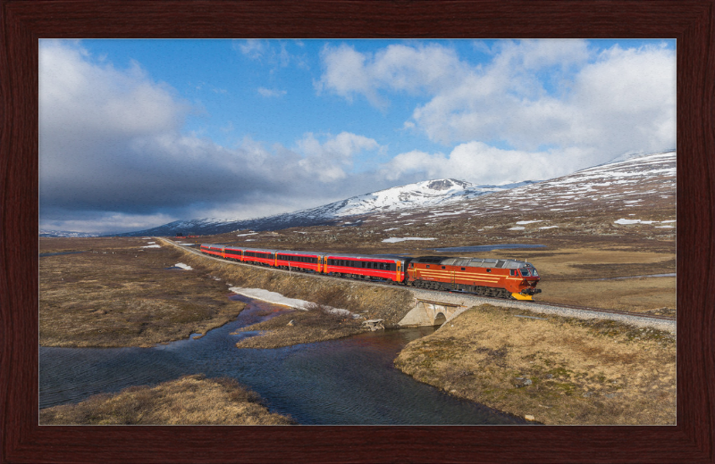 NSB Di 4 Nattog Saltfjellet - Great Pictures Framed