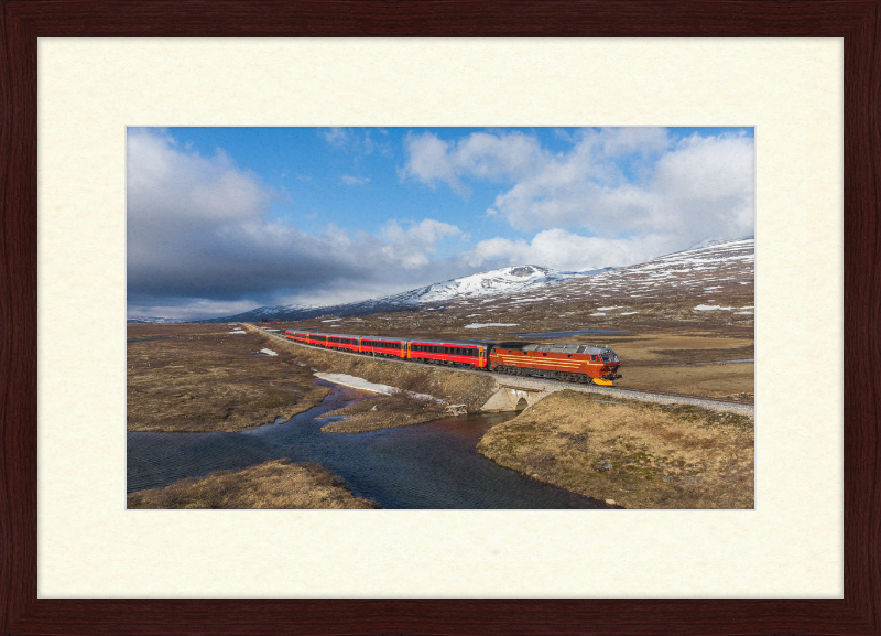 NSB Di 4 Nattog Saltfjellet - Great Pictures Framed