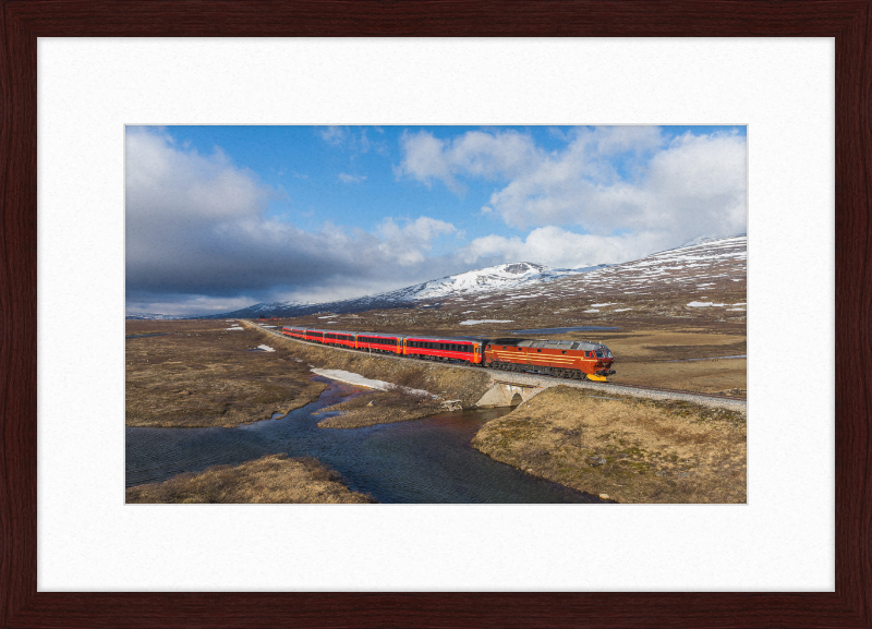 NSB Di 4 Nattog Saltfjellet - Great Pictures Framed