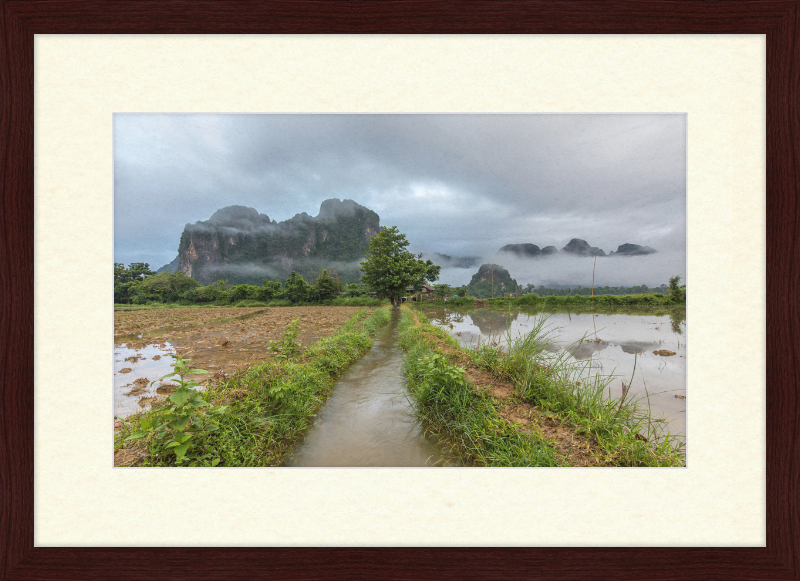A Stream in the Countryside of Vang in Norway - Great Pictures Framed