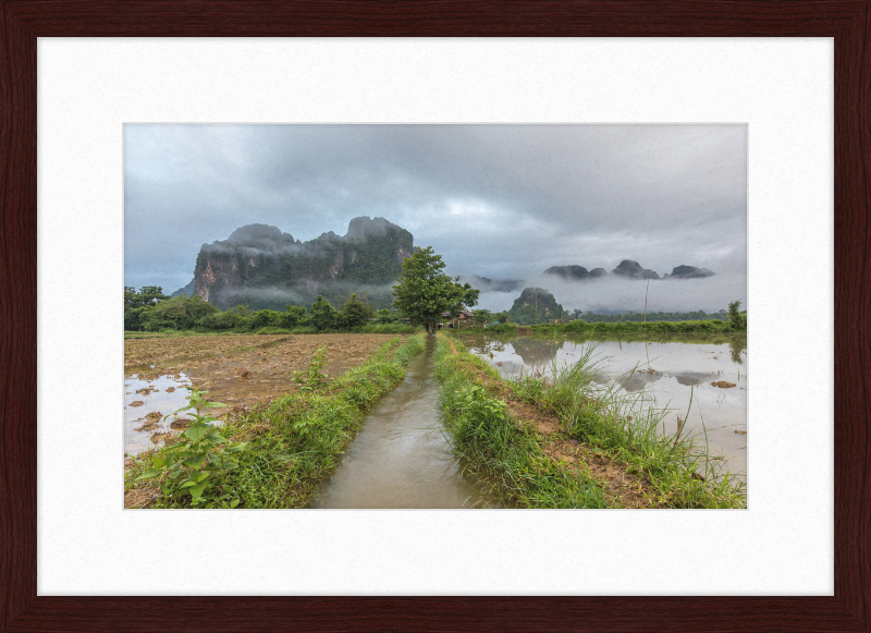 A Stream in the Countryside of Vang in Norway - Great Pictures Framed