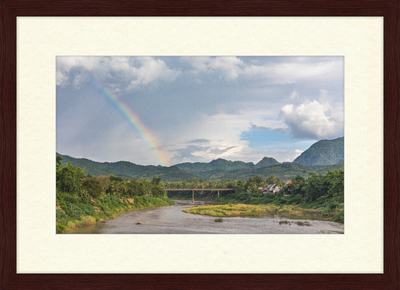The Old Bridge of Luang Prabang, Laos - Great Pictures Framed