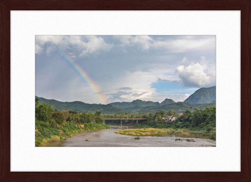 The Old Bridge of Luang Prabang, Laos - Great Pictures Framed