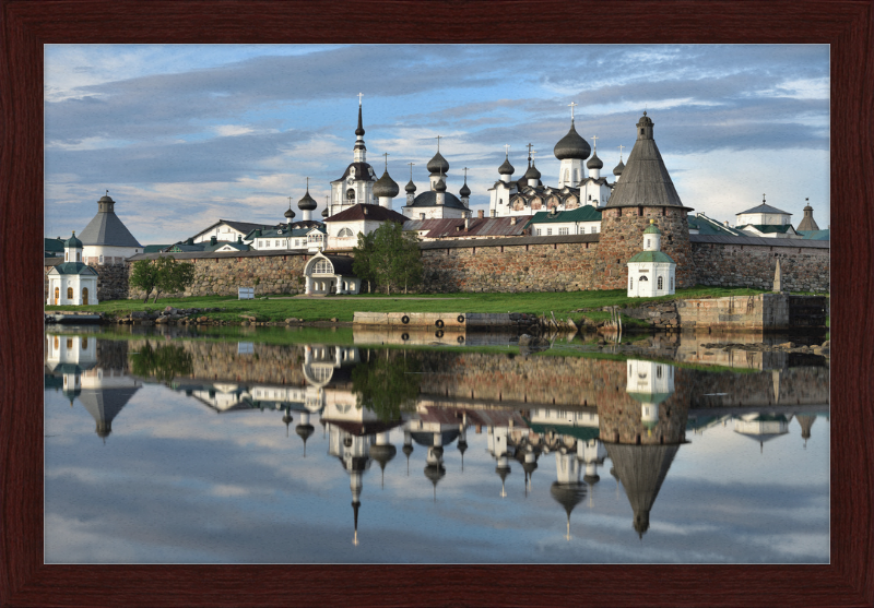 Fortress Wall and Domes of the Cathedrals of the Solovetsky Monastery - Great Pictures Framed