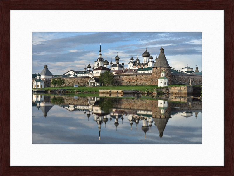 Fortress Wall and Domes of the Cathedrals of the Solovetsky Monastery - Great Pictures Framed