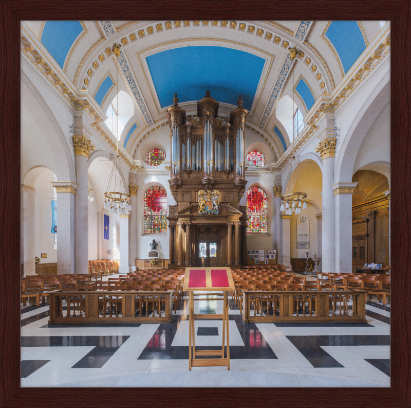 St Mary-le-Bow Church Interior 2, London, UK - Great Pictures Framed