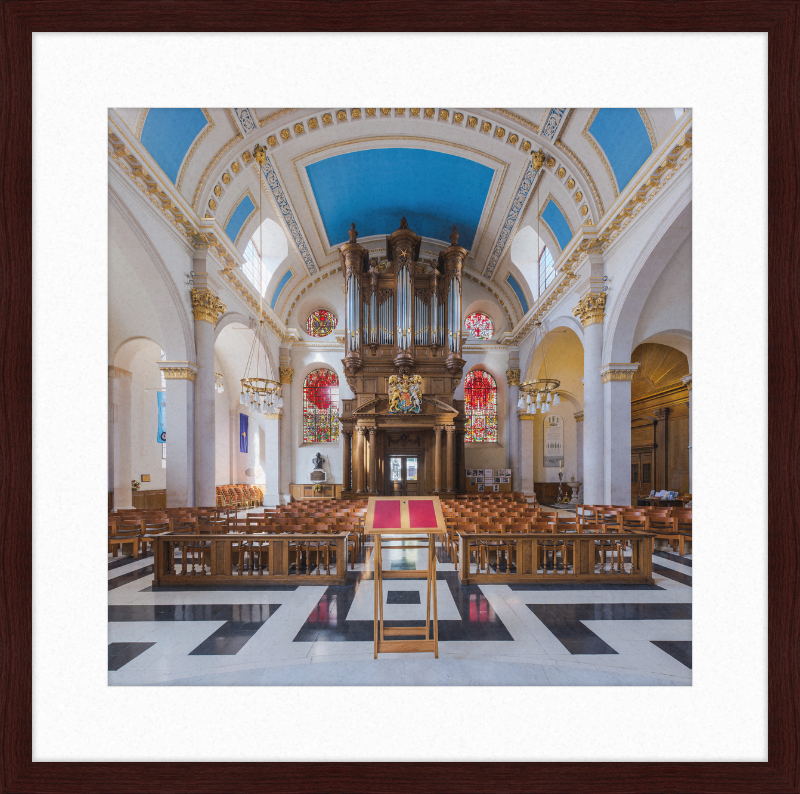 St Mary-le-Bow Church Interior 2, London, UK - Great Pictures Framed