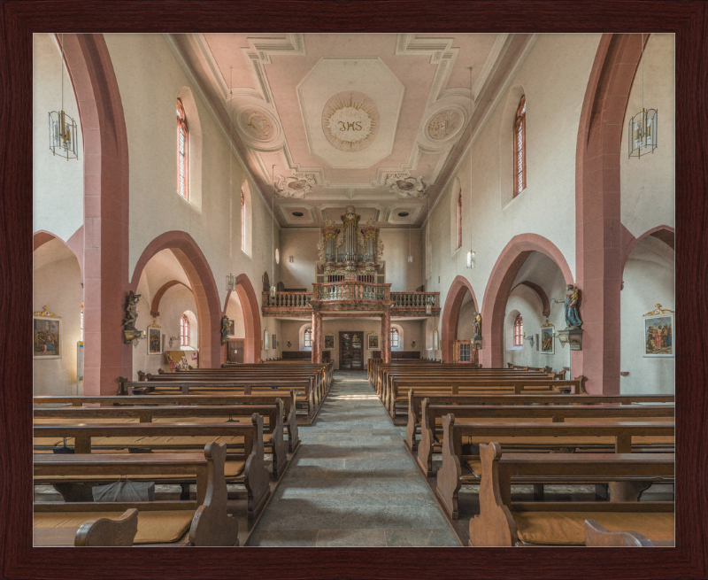 Mariä Geburt, Höchberg, Nave and Organ - Great Pictures Framed
