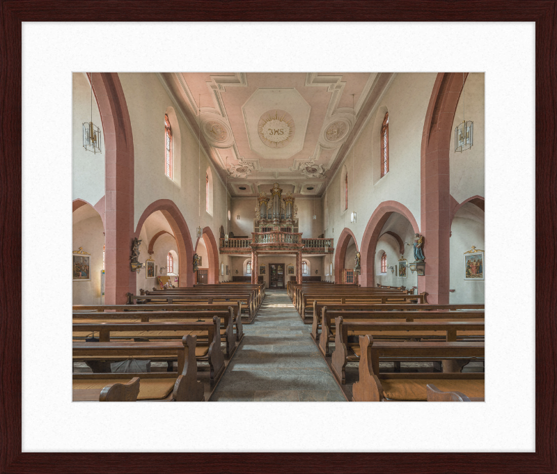 Mariä Geburt, Höchberg, Nave and Organ - Great Pictures Framed
