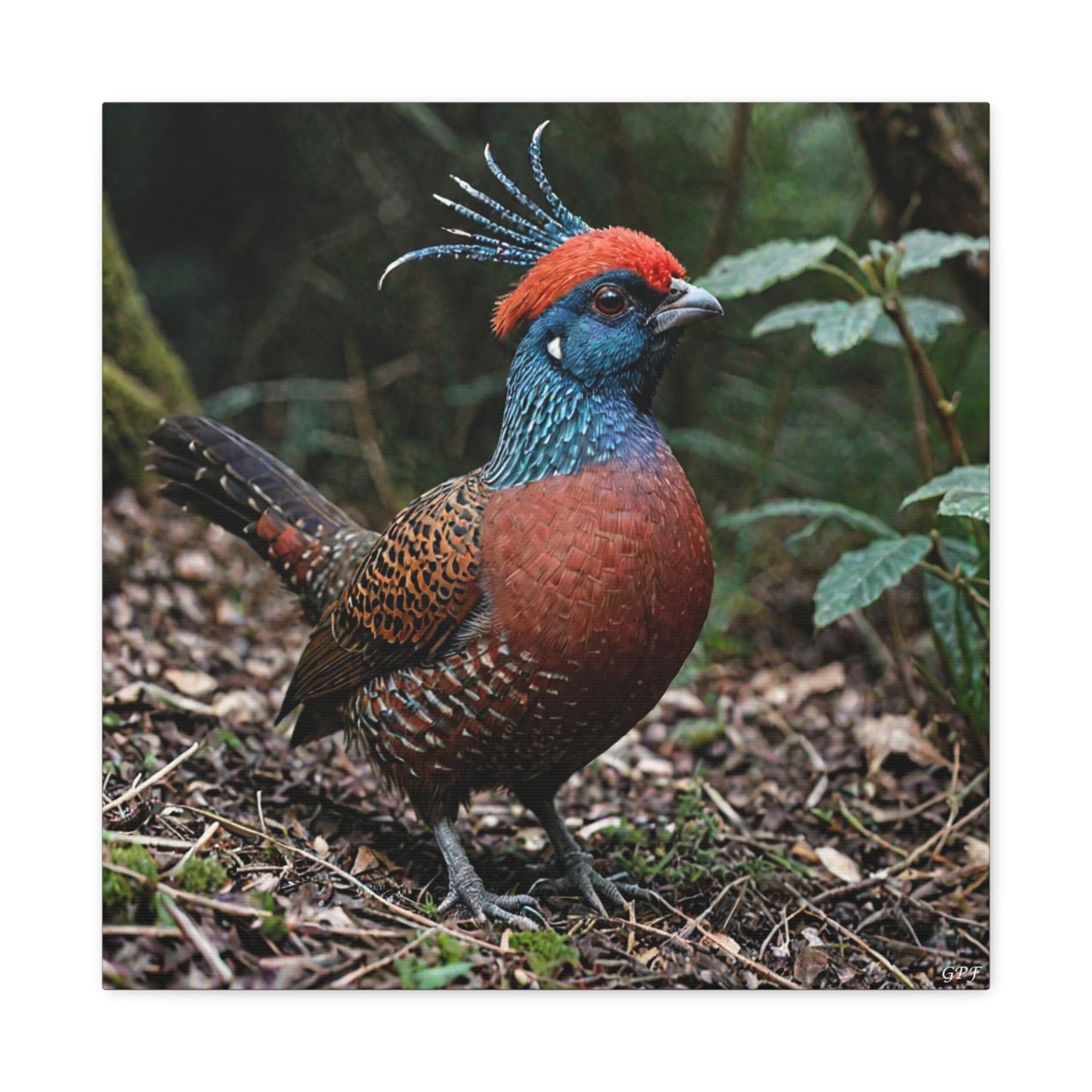 Satyr Tragopan (0074) - Great Pictures Framed