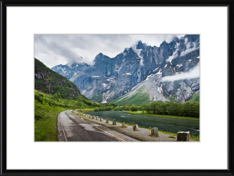 Romsdalen and Trolltindene with Some Clouds - Great Pictures Framed