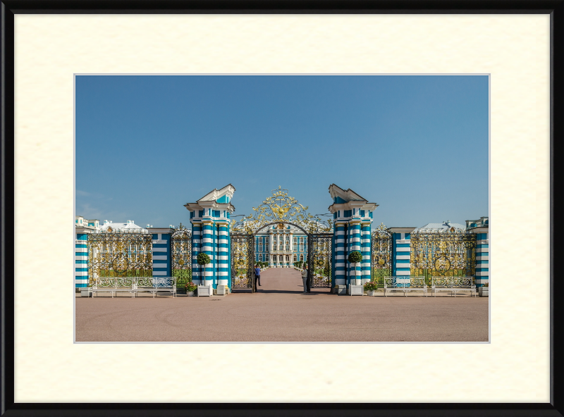 The Catherine Palace and Its Golden Gates in St. Petersburg - Great Pictures Framed