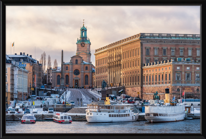 Storkyrkan and Kungliga slottet Stockholm - Great Pictures Framed