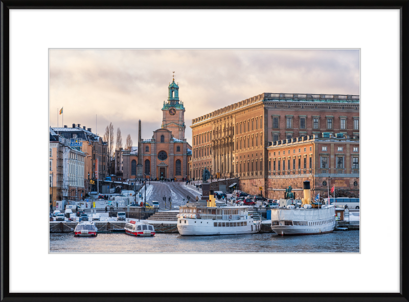 Storkyrkan and Kungliga slottet Stockholm - Great Pictures Framed