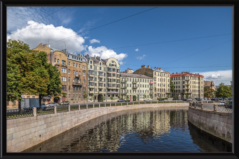 Karpovka River Embankment - Great Pictures Framed