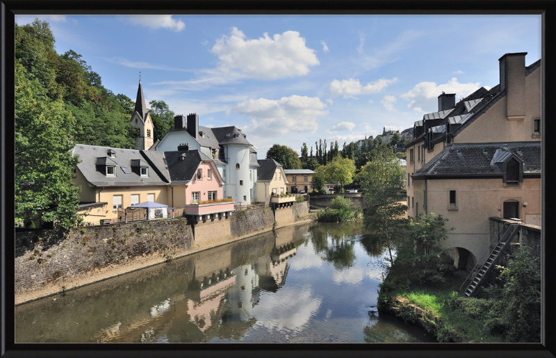 Luxembourg Pfaffenthal Alzette Béinchen - Great Pictures Framed