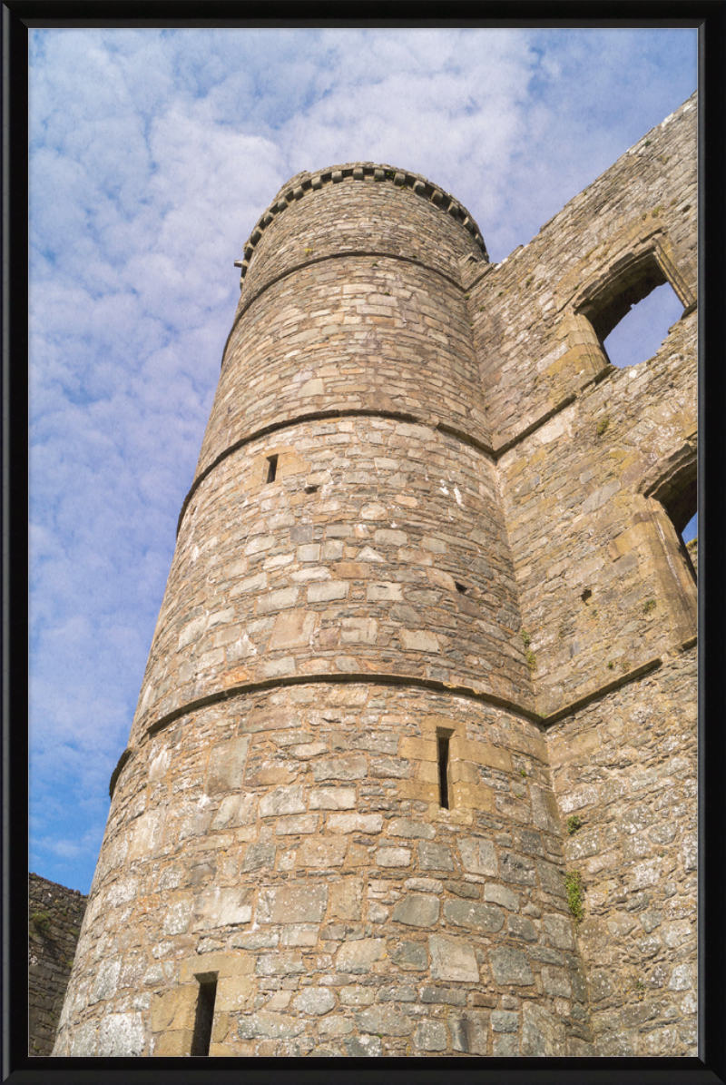 Harlech Castle Gatehouse Tower, Merionethshire, Wales - Great Pictures Framed