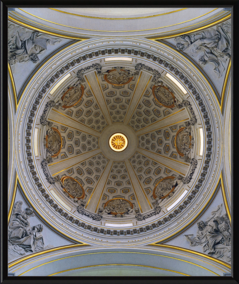 Dome of Bernini's Parish Church in Castel Gandolfo - Great Pictures Framed