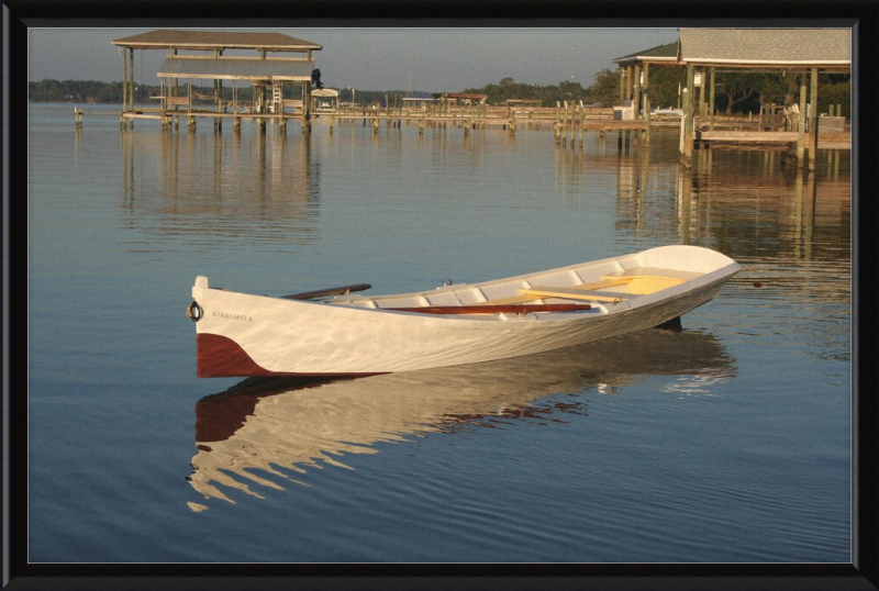 Winnie Davis 1880’s Skiff Named Barbashela - Great Pictures Framed