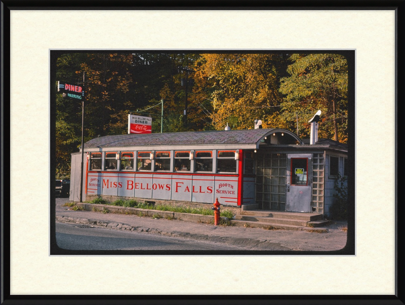 Miss Bellows Falls Diner Bellows Falls Vermont - Great Pictures Framed