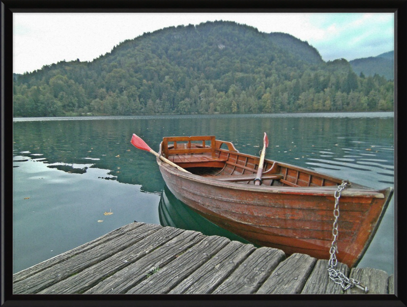 Our Little Row Boat - Bled Slovenia - Great Pictures Framed