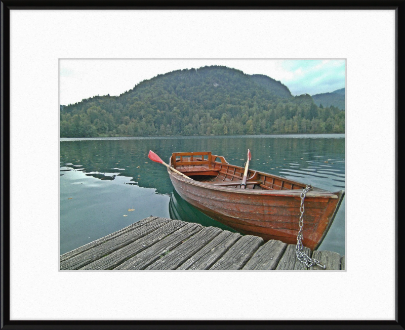 Our Little Row Boat - Bled Slovenia - Great Pictures Framed