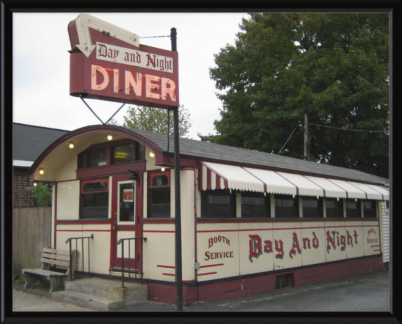 The Day and Night Diner - Great Pictures Framed