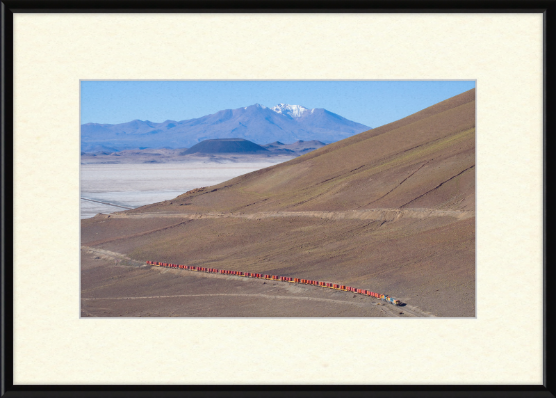 Trains on the Salar de Carcote - Great Pictures Framed