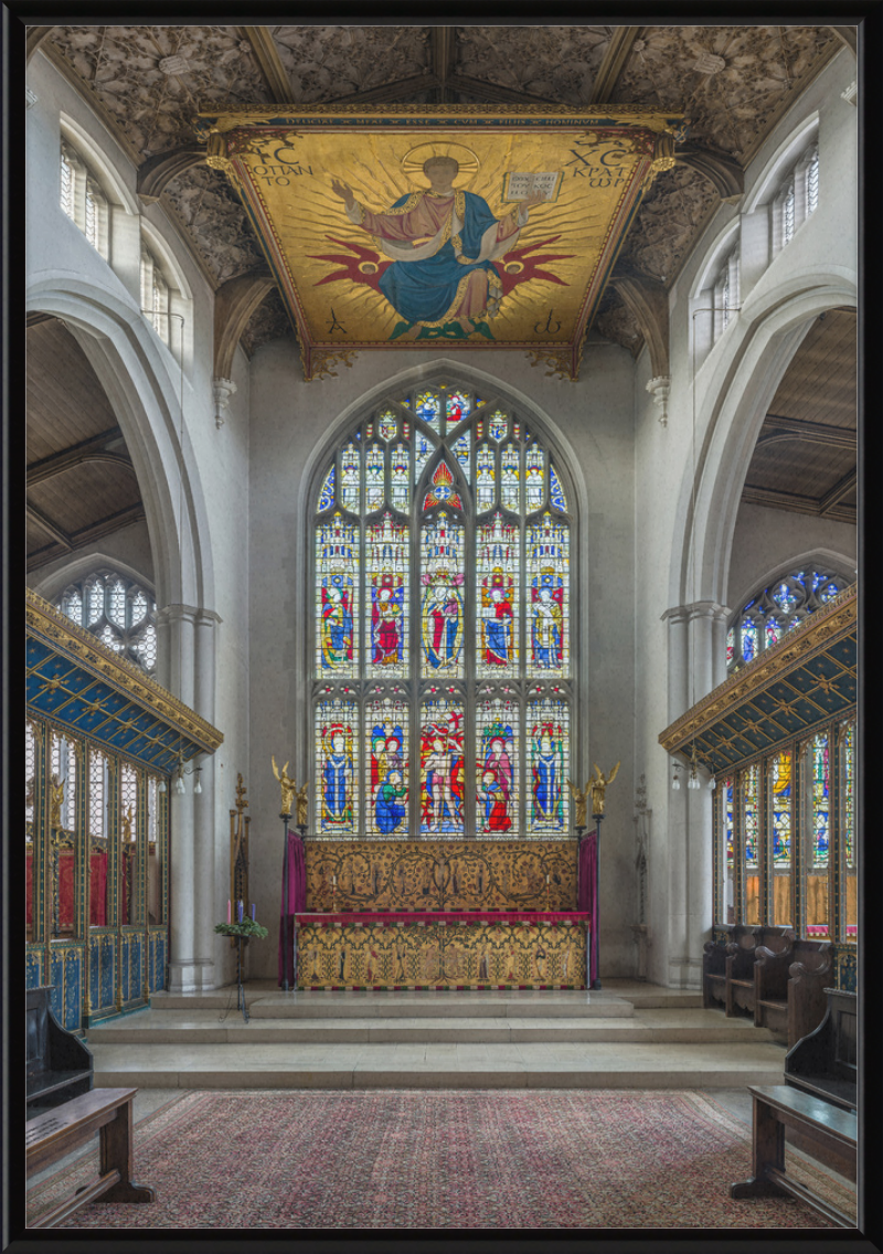 St Cyprian's Church Sanctuary, Clarence Gate, London, UK - Great Pictures Framed