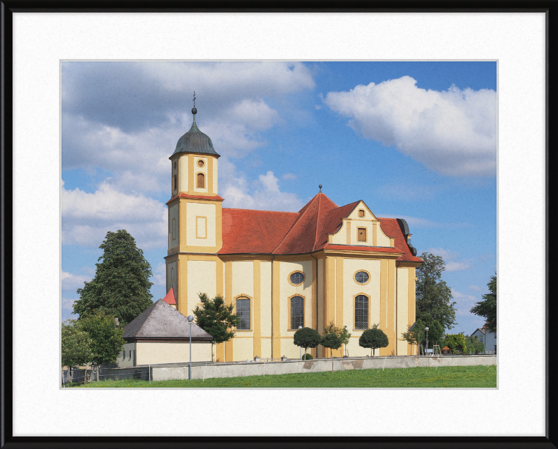 St Mary Pilgrimage Church, Zöbingen, Germany - Great Pictures Framed