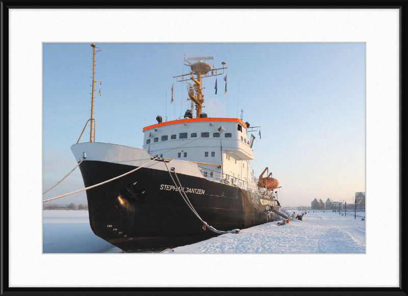 Icebreaker Stephan Jantzen in Stadthafen Rostock - Great Pictures Framed