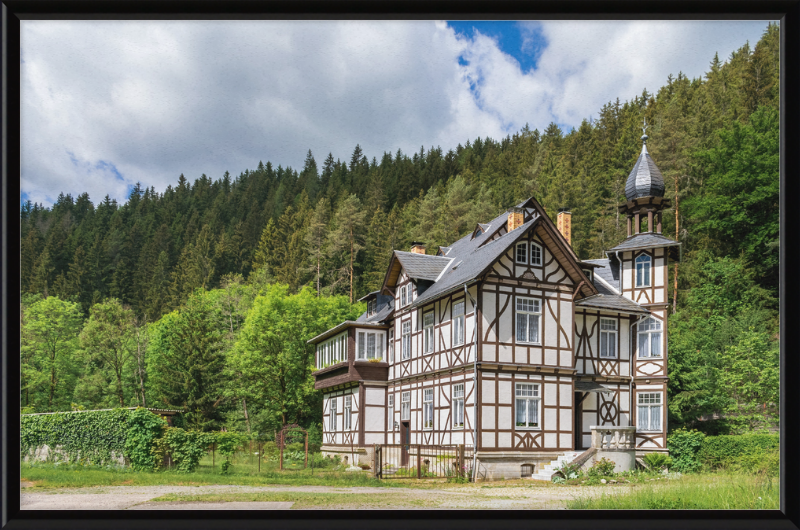 Half-timbered Mansion - Great Pictures Framed