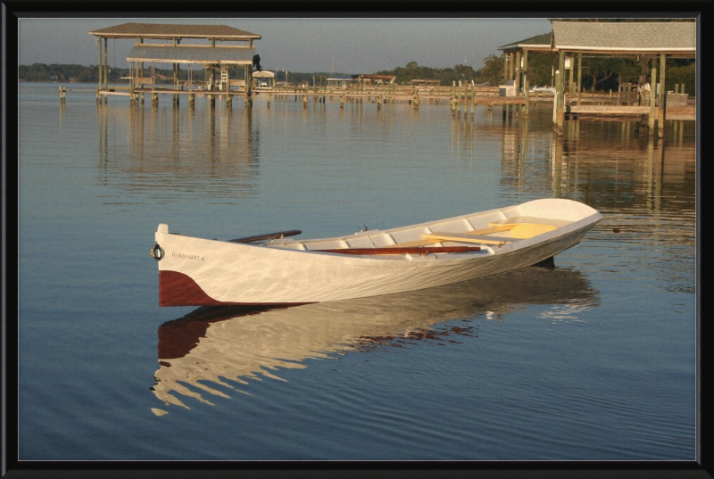 Winnie Davis 1880’s Skiff Named Barbashela - Great Pictures Framed