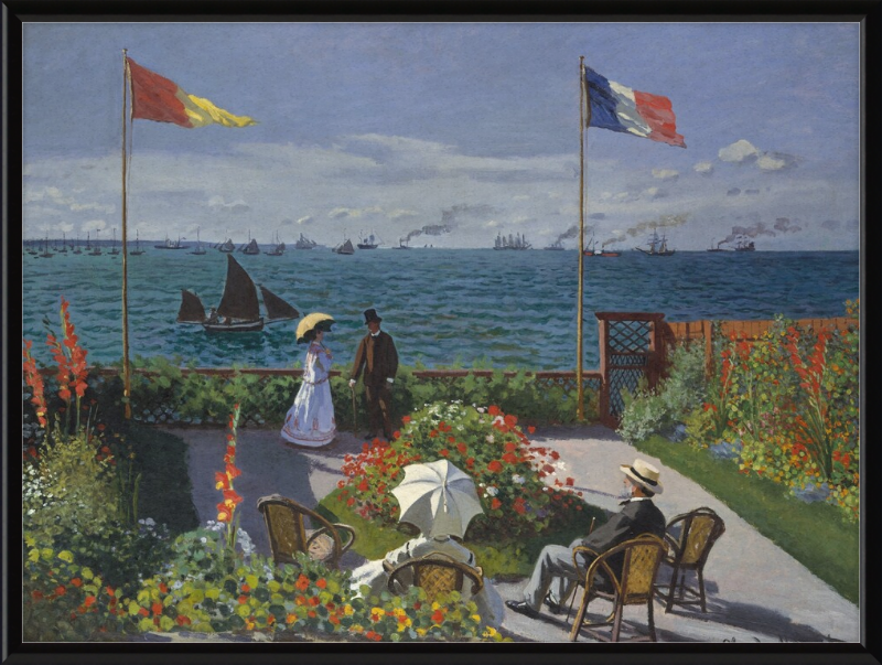 Garden at Sainte-Adresse - Great Pictures Framed