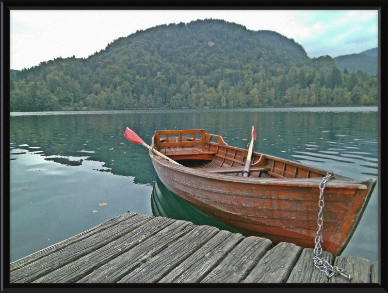 Our Little Row Boat - Bled Slovenia - Great Pictures Framed