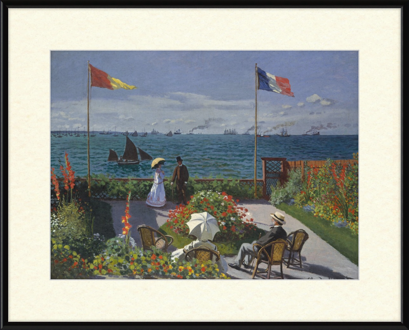 Garden at Sainte-Adresse - Great Pictures Framed