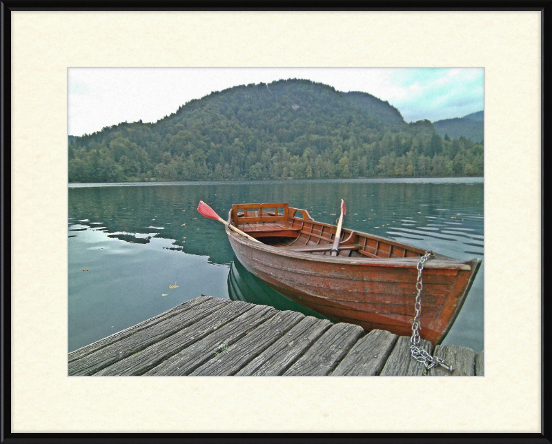 Our Little Row Boat - Bled Slovenia - Great Pictures Framed