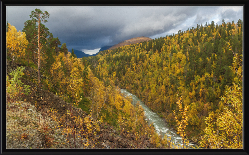 Graddiselva River in Junkerdalen, Saltdal, Nordland, Norway - Great Pictures Framed