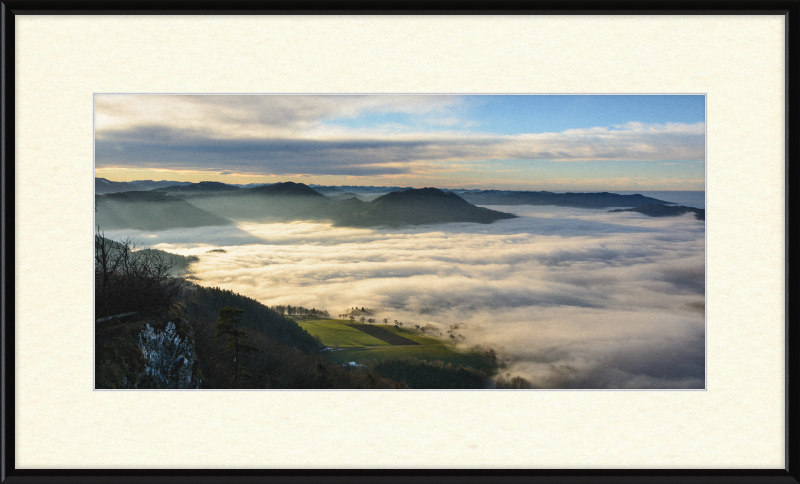 Foggy Blassenstein Erlauftal - Great Pictures Framed