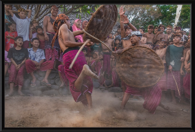 Peresean Traditional Sport of Sasak Tribe - Great Pictures Framed